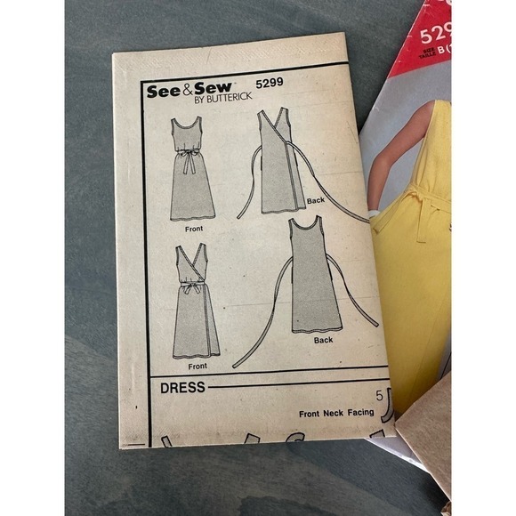 See and Sew Vintage Uncut Misses Dress Size 14/16/18 Pattern No 5299 - Picture 6 of 7